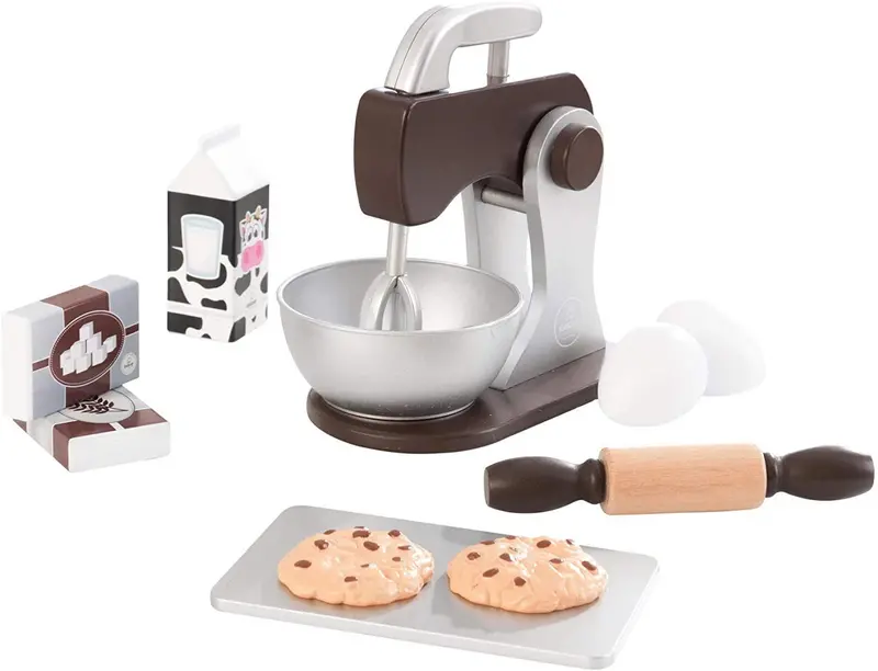 Kidkraft Espresso Wooden Baking Playset For Toddlers 1