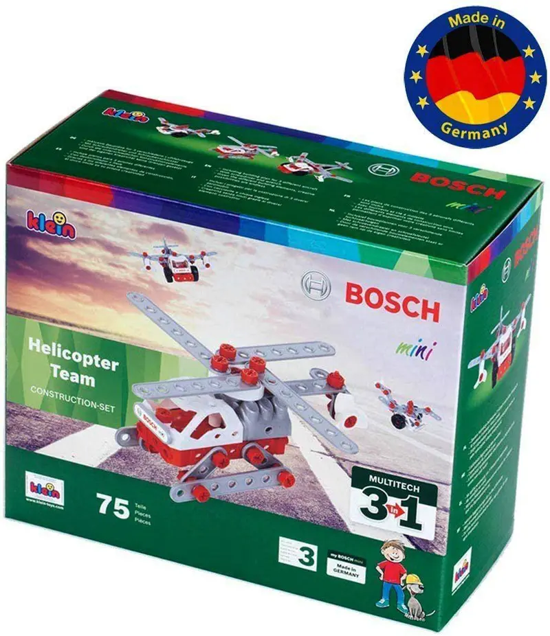 Klein Bosch 3-In-1 Helicopter Team Building Set – Interactive Construction Toy 1