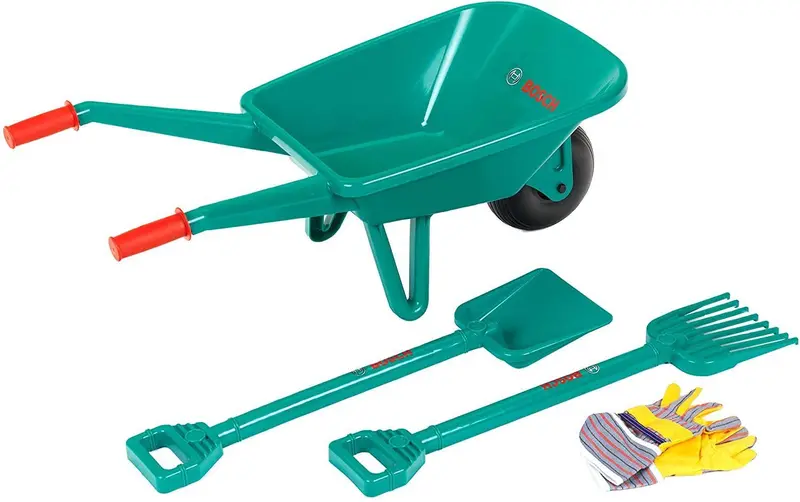 Klein Bosch Garden Playset Featuring Toy Wheelbarrow 1
