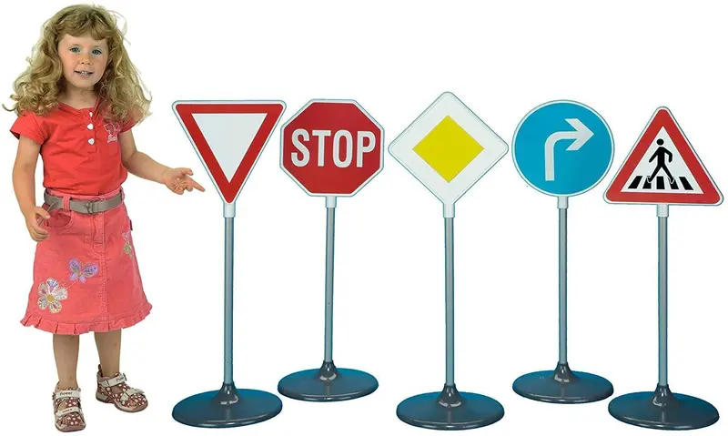 Klein Traffic Signs Set – 5-Piece Educational Toy 1