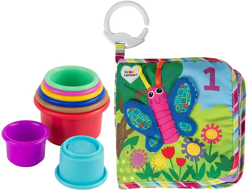 Lamaze Counting Animals Gift Set – Educational Sensory Toy Bundle 1