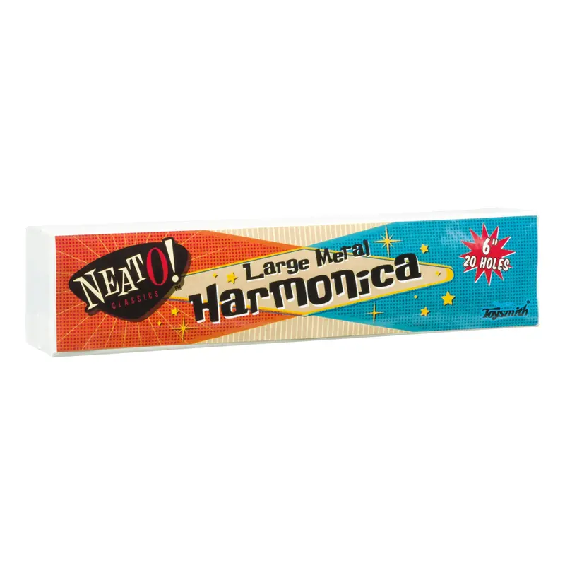 Large Metal Harmonica – Full-Size Musical Toy 1