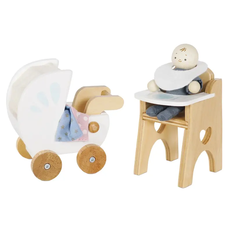 Le Toy Van Doll Nursery Accessory Set For Dollhouses 1