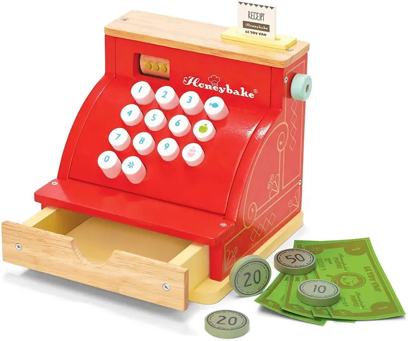 Le Toy Van Honeybake Wooden Cash Register – Role-Play Learning Toy 1