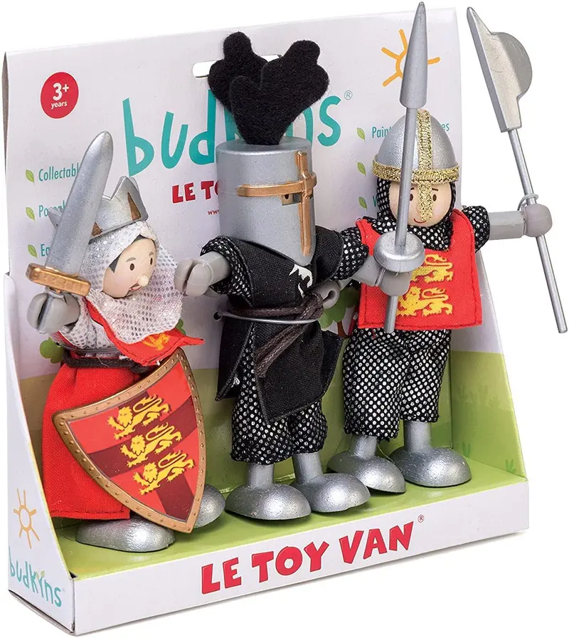 Le Toy Van Wooden Crusader Budkins Figurine Set 1