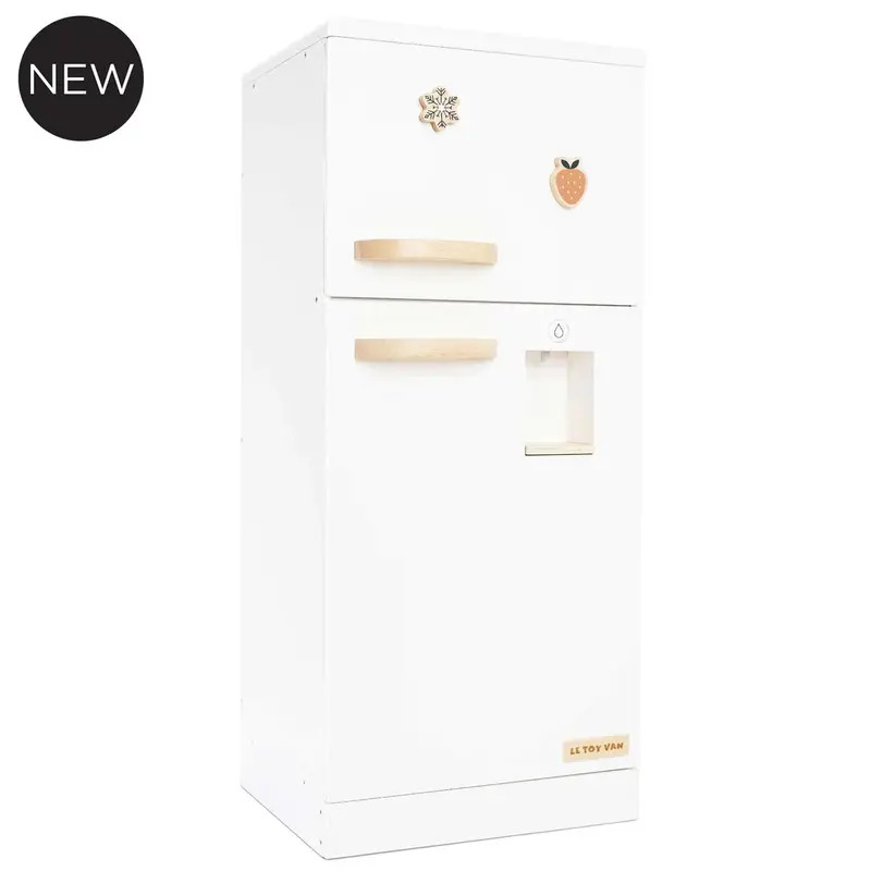 Le Toy Van Wooden Fridge And Freezer – Realistic Play Kitchen Appliance 1