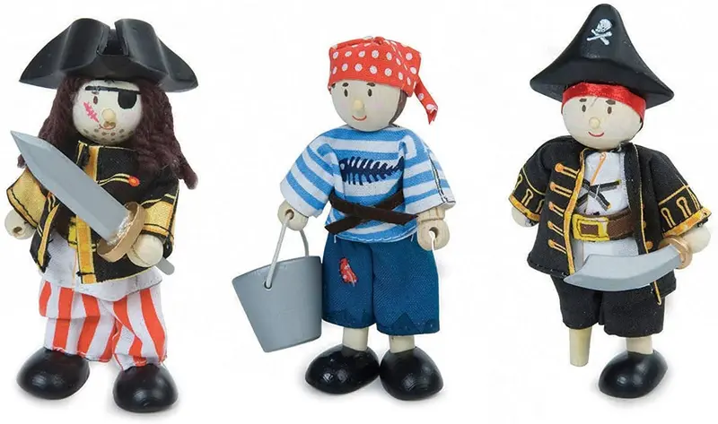 Le Toy Van Wooden Pirates Gift Set – Budkins Collection 1