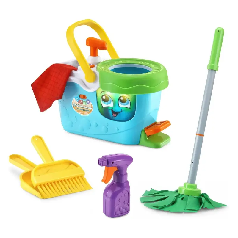 Leapfrog Clean Sweep Mop And Bucket Set – Pretend Play Cleaning Toy 1