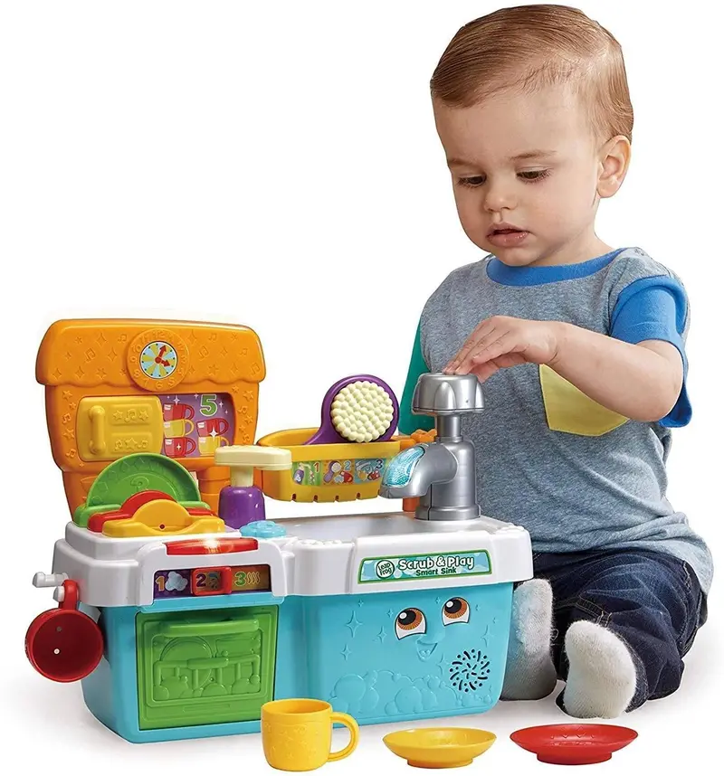 Leapfrog Scrub & Play Sink Toy – Interactive Kitchen Water Play Set For Toddlers 1