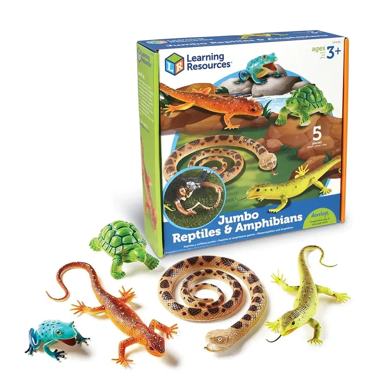 Learning Resources Jumbo Reptile And Amphibian Figurines 1