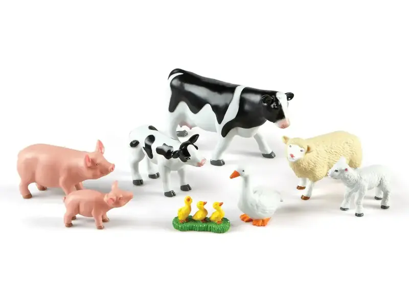 Learning Resources Mom & Baby Farm Animal Figures Set 1