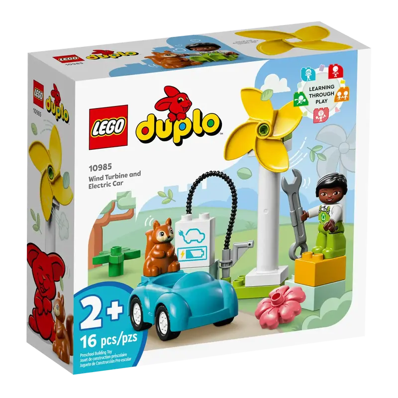 Lego Duplo Wind Turbine & Electric Car Set – 10985 Sustainable Energy Toy 1