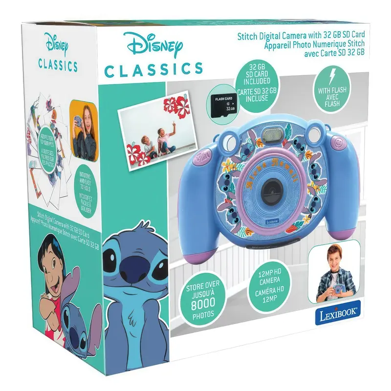 Lexibook Disney Stitch Digital Camera – Kid-Friendly Photo Toy With Fun Effects 1