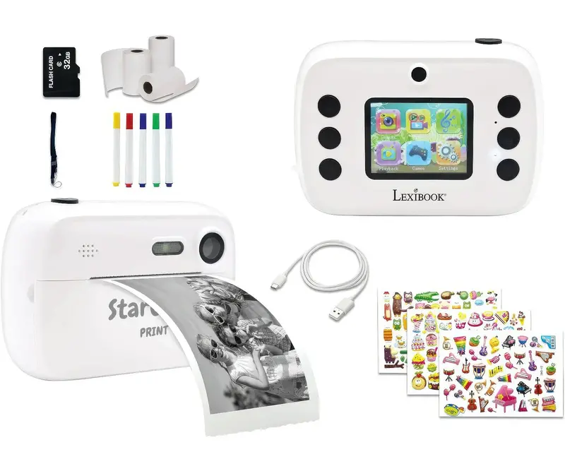 Lexibook Starcam Kids' Instant Camera With Built-In Printer 1