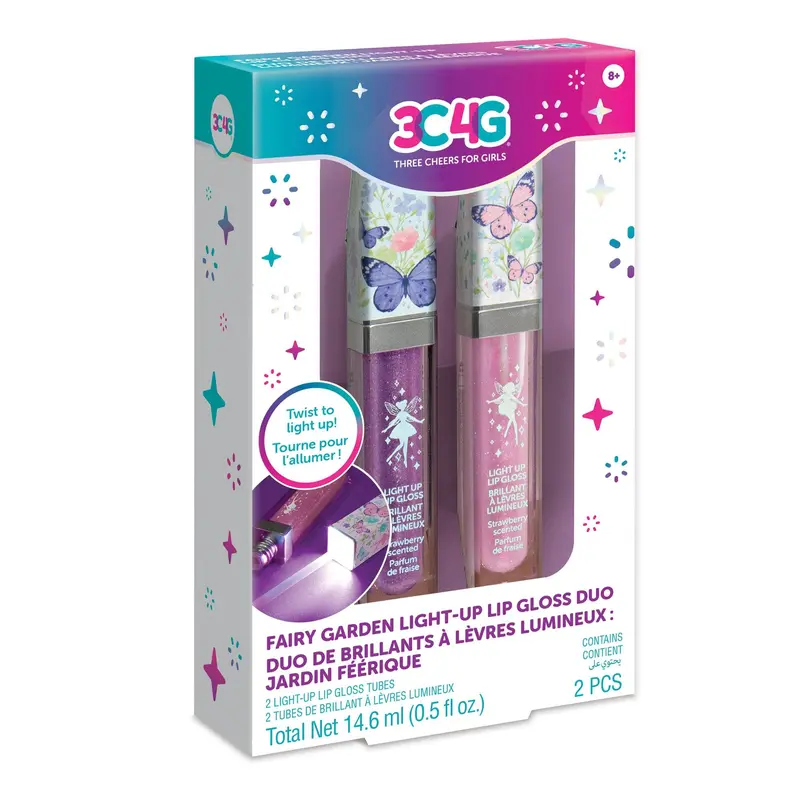 Light-Up Lip Gloss Duo – Fairy Garden Themed Beauty Set 1