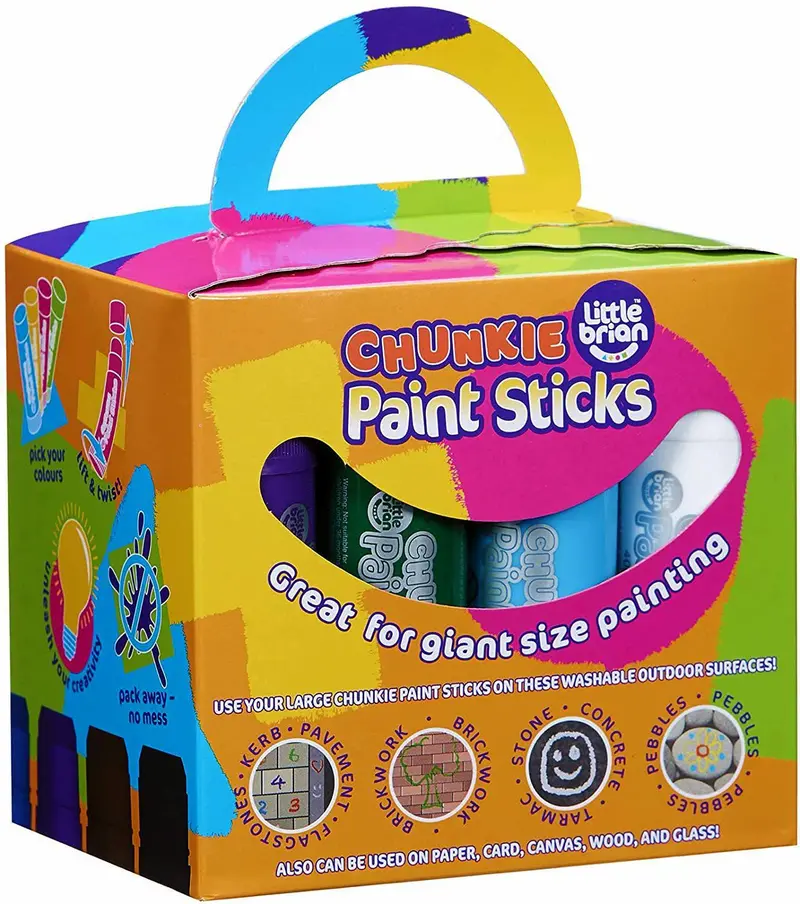 Little Brian Chunkie Paint Sticks – 12 Bold, Easy-Hold Colours 1