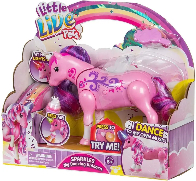 Little Live Pets Sparkles – Interactive Dancing Unicorn Toy With Light & Sound 1