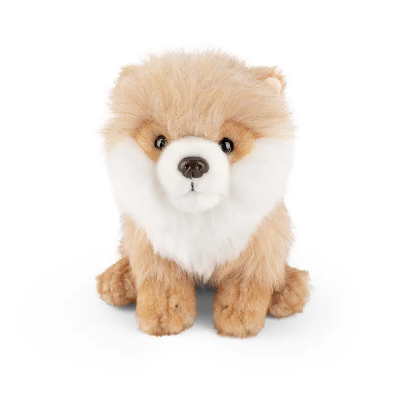 Living Nature Pomeranian Plush Toy – 19Cm Sitting Breed-True Stuffed Animal 1