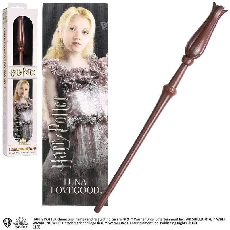 Luna Lovegood Replica Wand – 12-Inch Collector’S Edition With 3D Bookmark 1