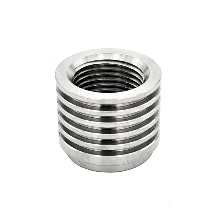 M18×1.5 O2 Sensor Bung – Heat Sink Design, 304 Stainless Steel, Direct-Weld Mount 1