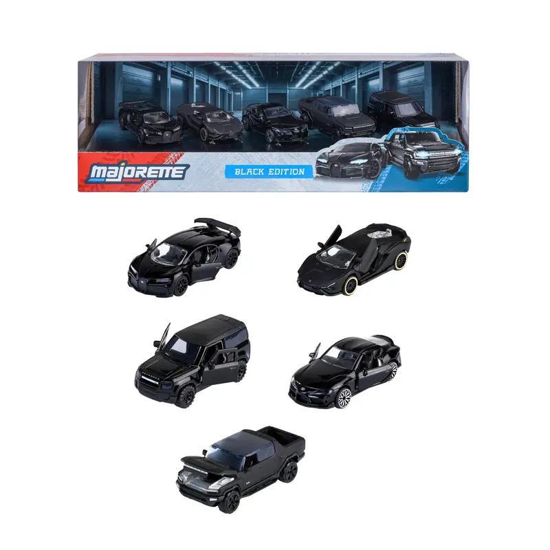 Majorette Black Edition Premium Die-Cast Car Gift Pack – 5-Piece 1