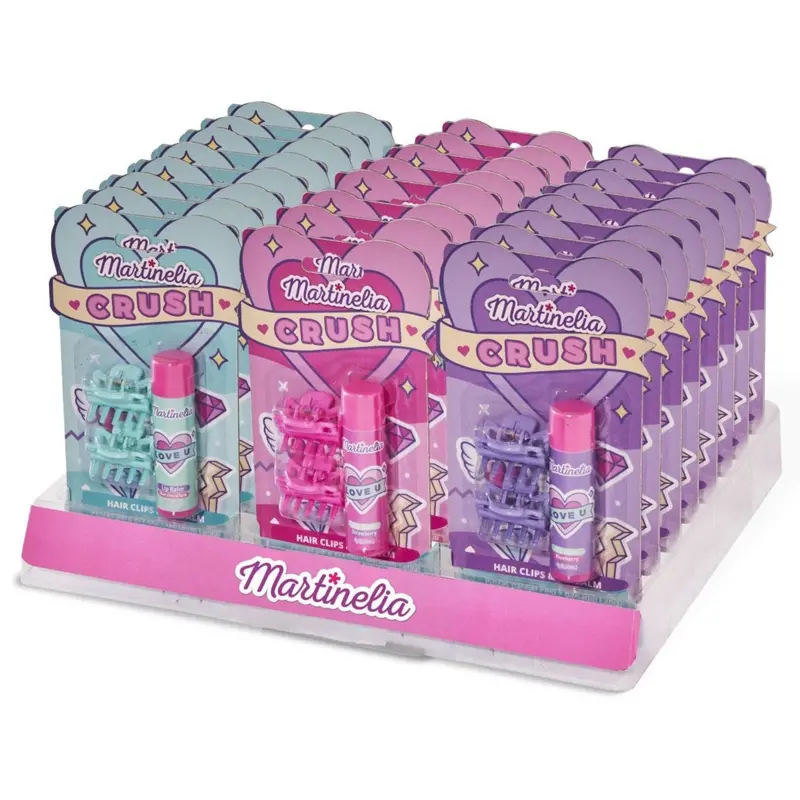 Martinelia Crush Hair Clips And Lip Balm Set – Styling & Care Duo 1