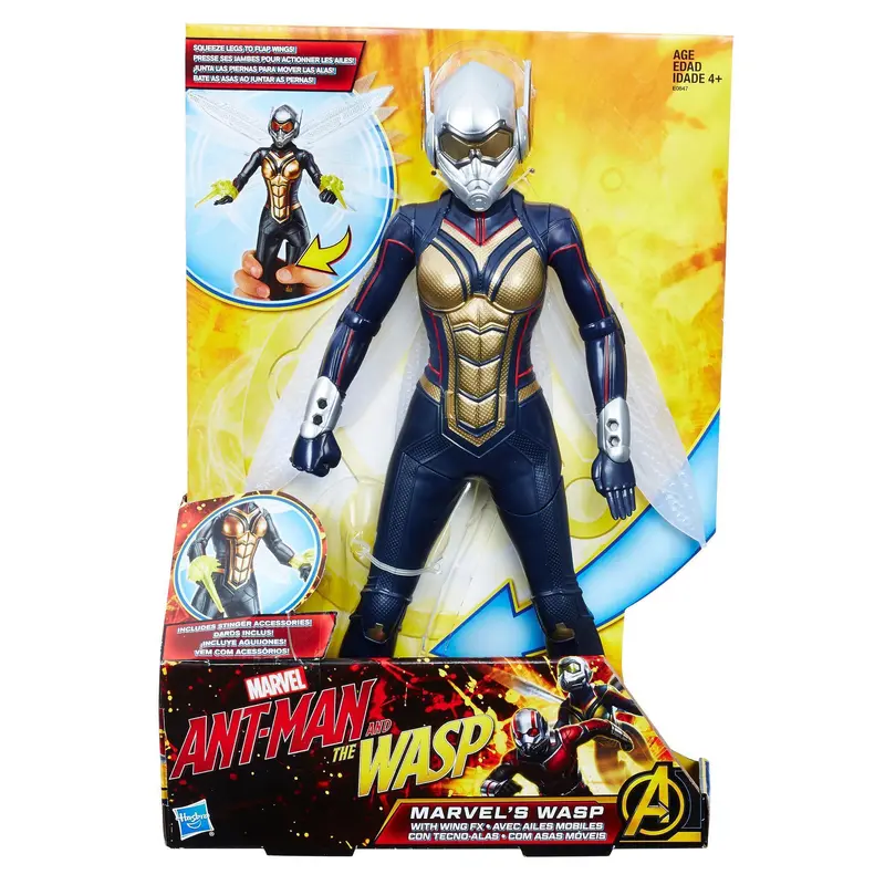 Marvel Ant-Man And The Wasp Wasp Action Figure – Poseable Toy With Flapping Wing Fx 1