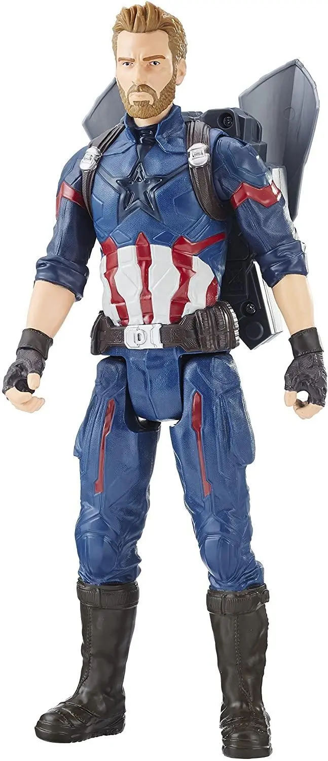 Marvel Avengers Titan Hero Series Captain America Action Figure With Power Fx Effects 1