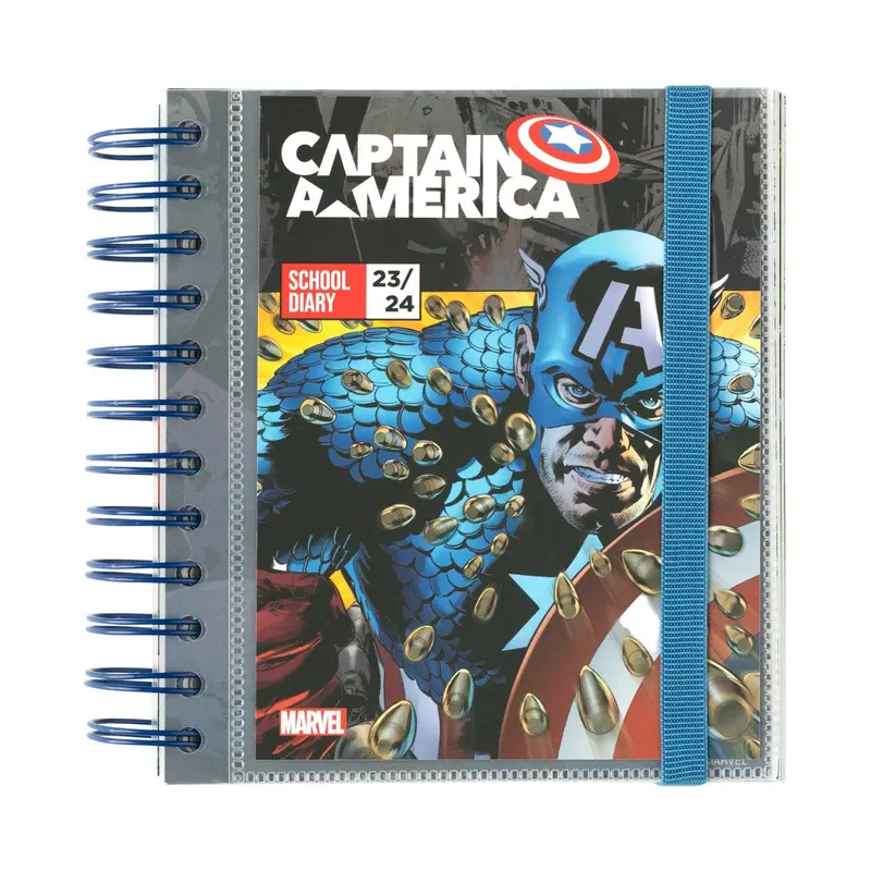 Marvel Captain America Academic Diary: Day-To-Page, 11-Month Layout 1