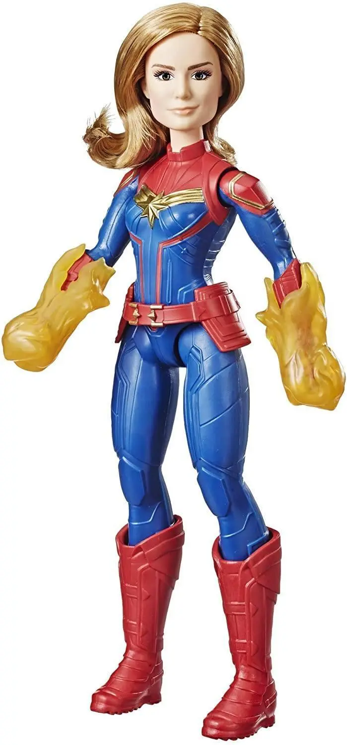 Marvel Captain Marvel Signature Hero Doll – 12-Inch Poseable Figure 1