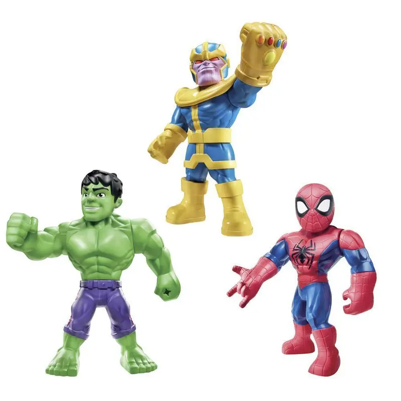 Marvel Super Hero Adventures Mega Mighties 3-Pack – Assorted Character Figures 1