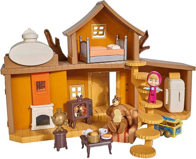 Masha And The Bear Big Bear’S House Playset – Interactive Storytelling Set 1
