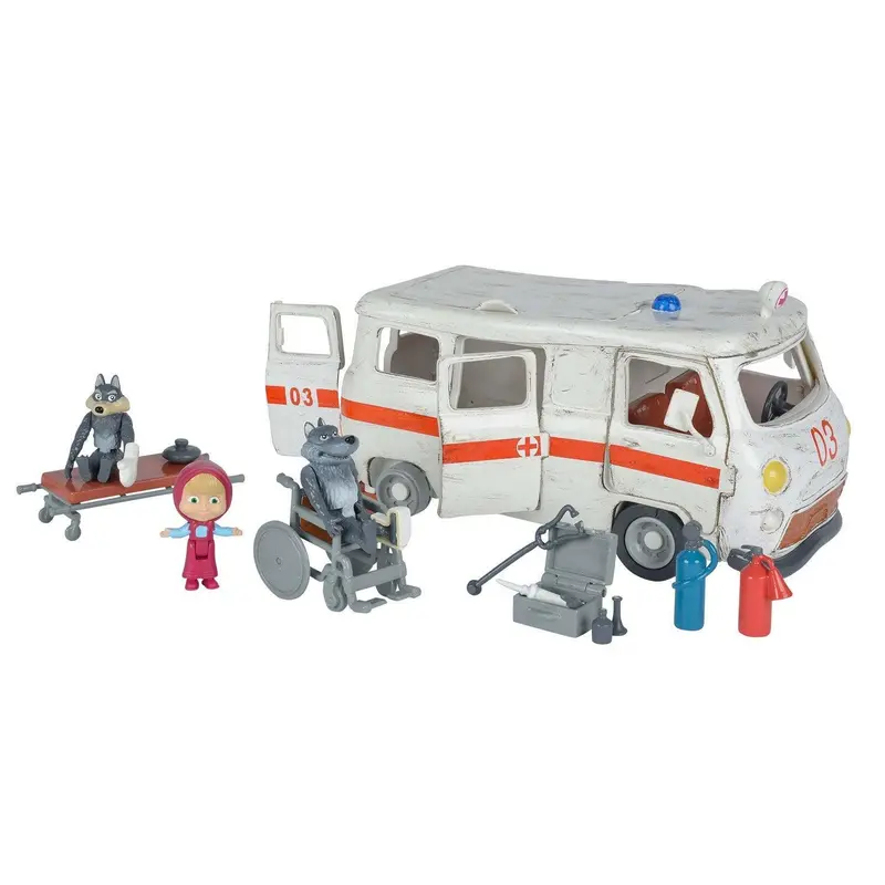 Masha And The Bear Emergency Ambulance Playset 1