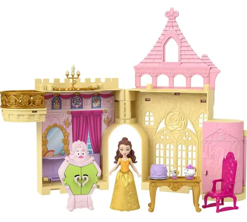 Mattel Disney Princess Belle Stacking Castle Playset – Educational Toy 1