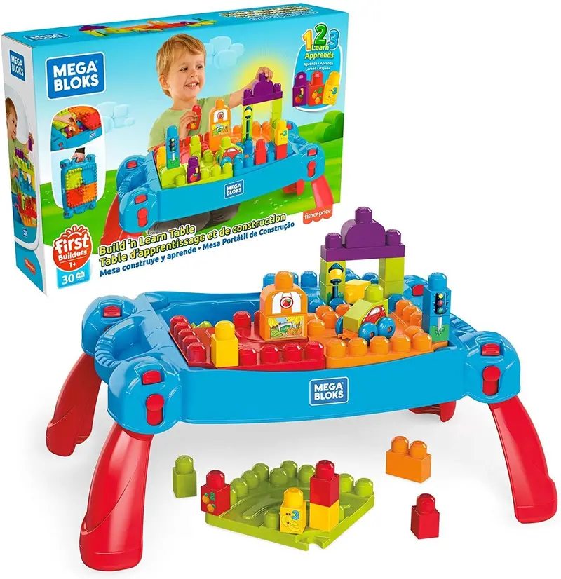 Mega Bloks Build & Learn Activity Table – Classic Toddler Learning Center 1