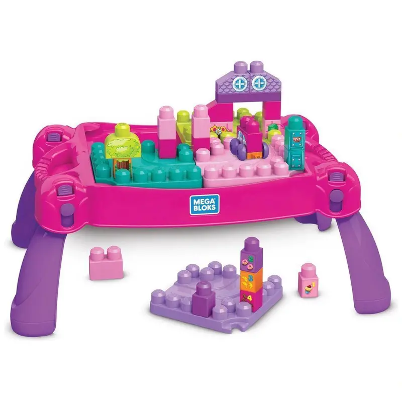 Mega Bloks Build & Learn Activity Table – Pink 1