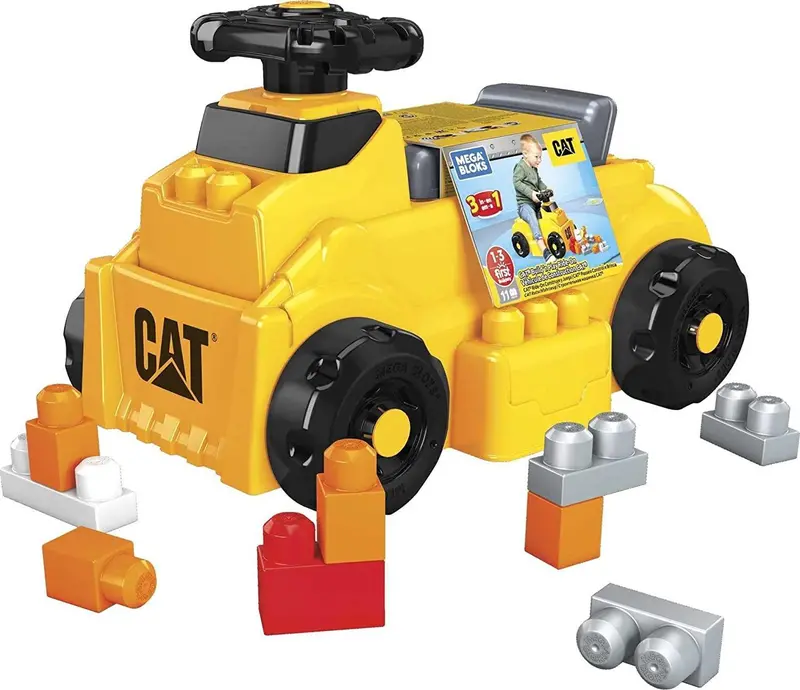 Mega Bloks Cat Ride-On Car – Buildable Push Toy With Compatible Block System 1