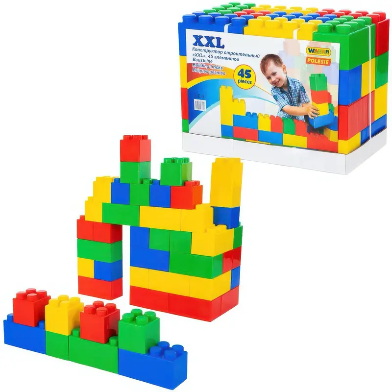 Mega Xxl Building Block Set – 45-Piece Construction Kit 1
