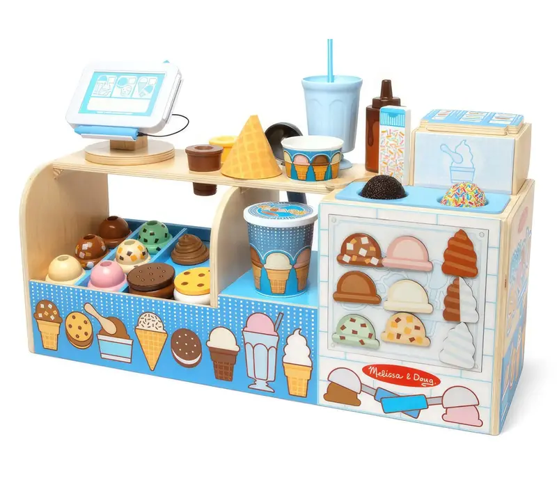 Melissa & Doug Cool Scoops Ice Cream Shop Pretend Play Toy 1