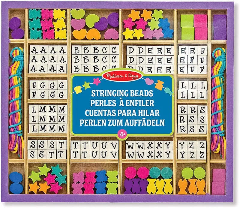 Melissa & Doug Created By Me! Alphabet Wooden Bead Craft Kit For Early Learning 1