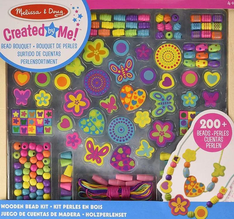 Melissa & Doug Created By Me! Bead Bouquet Craft Kit – Diy Jewelry For Kids 1