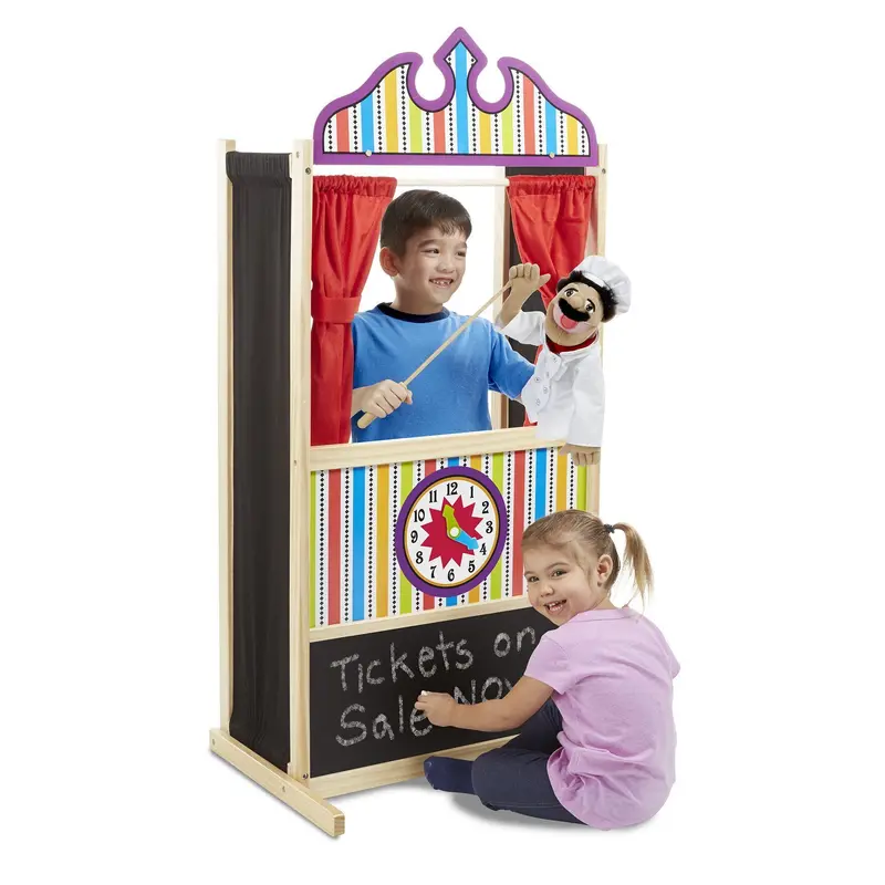 Melissa & Doug Deluxe Puppet Theater Activity Center For Kids 1