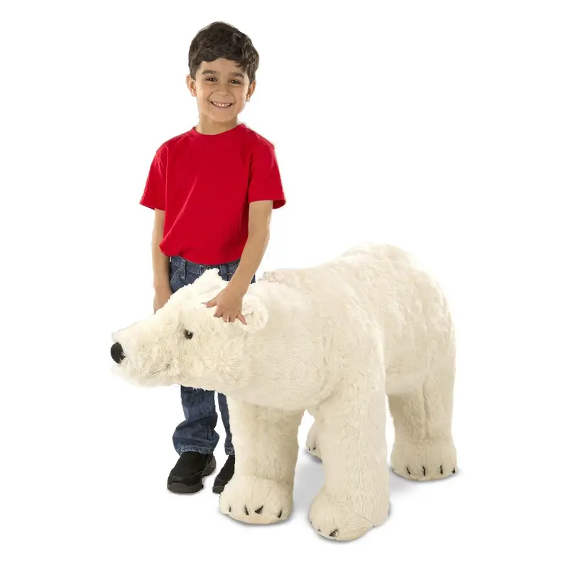 Melissa & Doug Giant Polar Bear Stuffed Animal – 36-Inch Plush 1