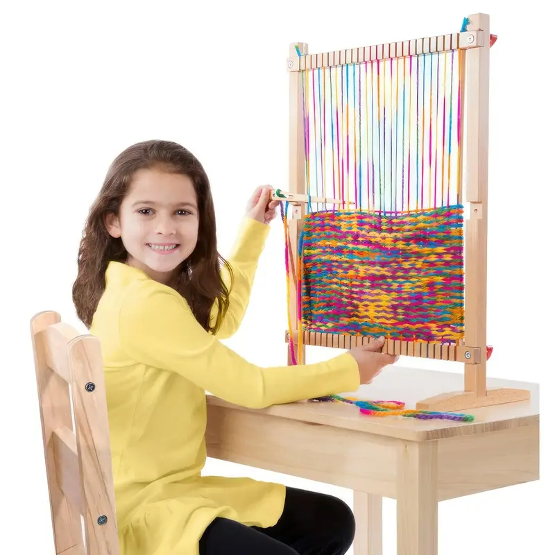 Melissa & Doug Multi-Craft Weaving Loom – 19381 Creative Arts Activity Kit 1