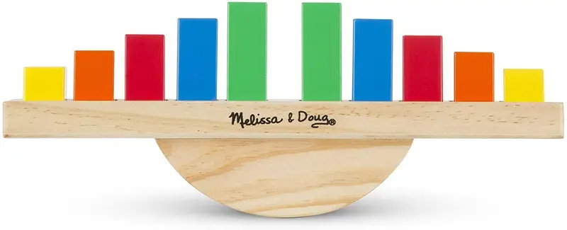 Melissa & Doug Rainbow Balance Classic – Wooden Stem Learning Toy 1