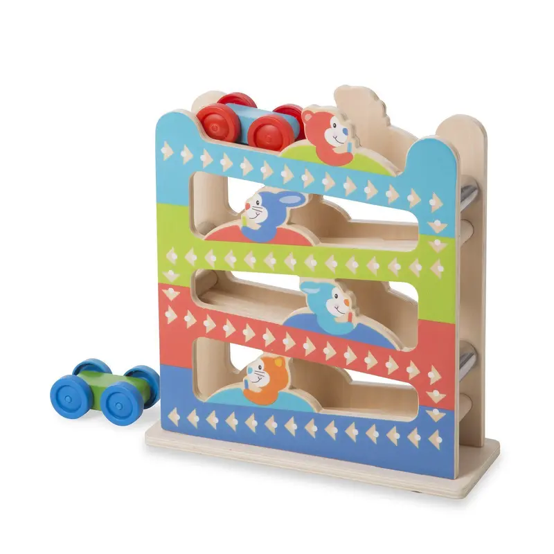Melissa & Doug Roll & Ring Ramp Tower – First Stem Toy For Motor Skills 1