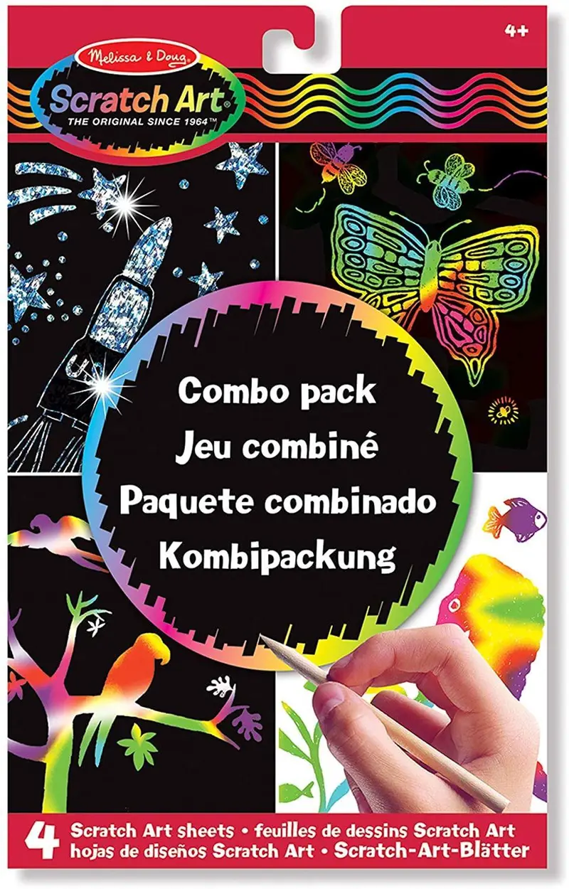 Melissa & Doug Scratch Art Combo Pack – Variety Set Of Reveal-And-Draw Art Boards 1