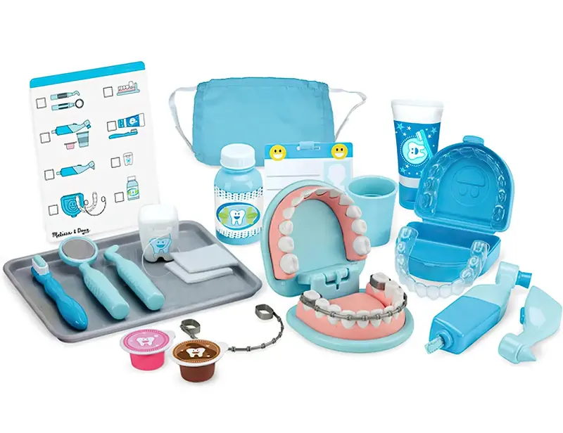 Melissa & Doug Super Smile Dentist Playset - Role-Play Dental Kit 1