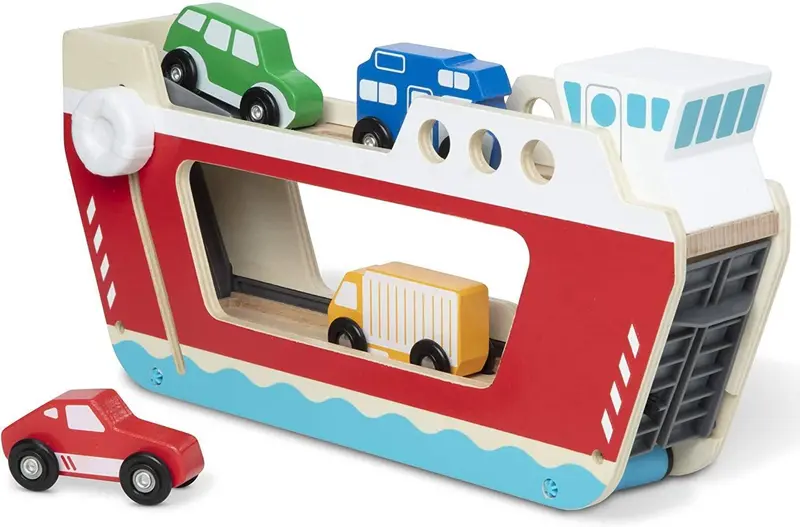 Melissa & Doug Wooden Ferryboat Toy With Movable Parts (41600) 1