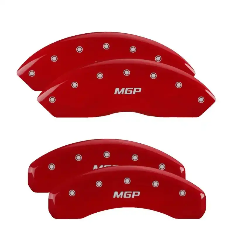 Mgp Red-Anodized Caliper Covers With Engraving – Front & Rear For 2007 Lincoln Mark Lt 1